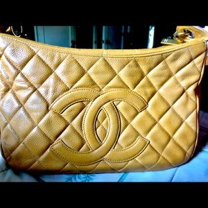 Authentic Chanel Caviar Leather bag